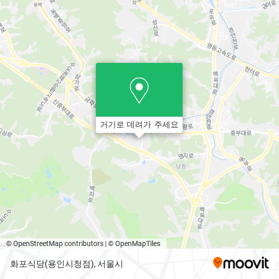 화포식당(용인시청점) 지도