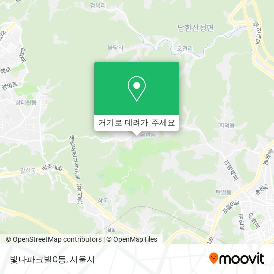 빛나파크빌C동 지도