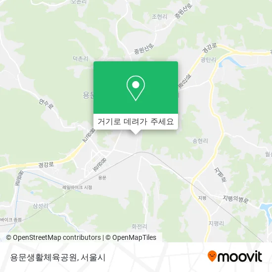 용문생활체육공원 지도