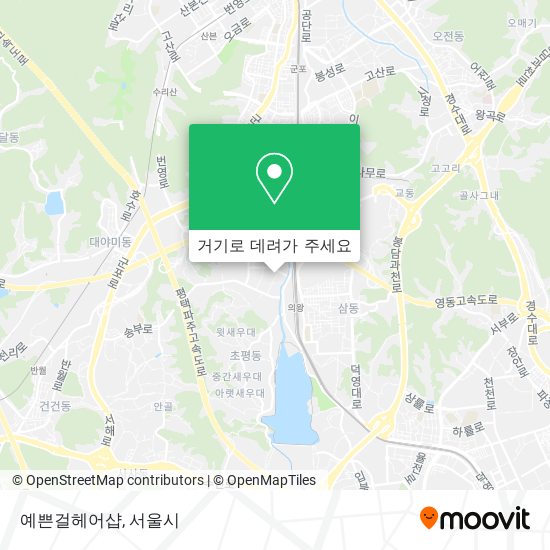 예쁜걸헤어샵 지도