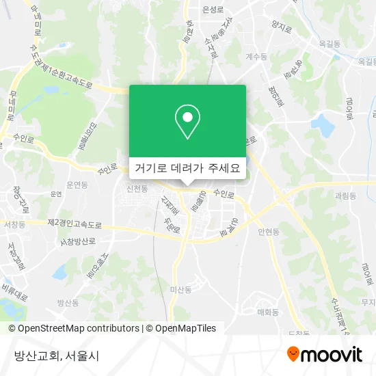 방산교회 지도