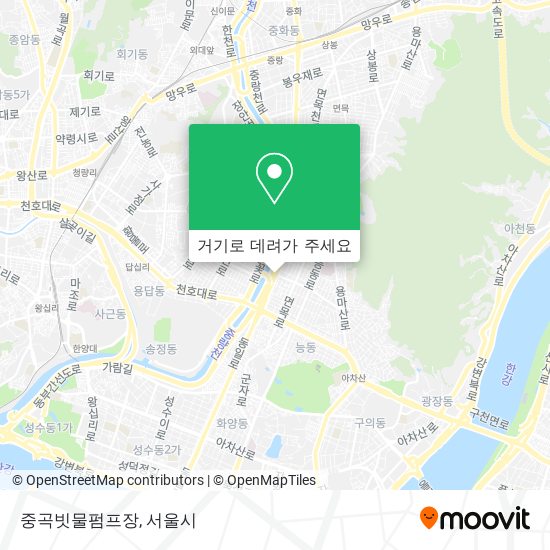 중곡빗물펌프장 지도