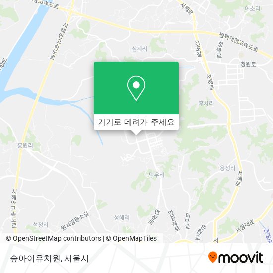 숲아이유치원 지도