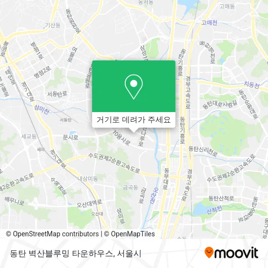동탄 벽산블루밍 타운하우스 지도