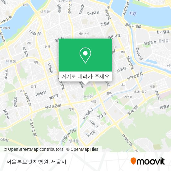 서울본브릿지병원 지도