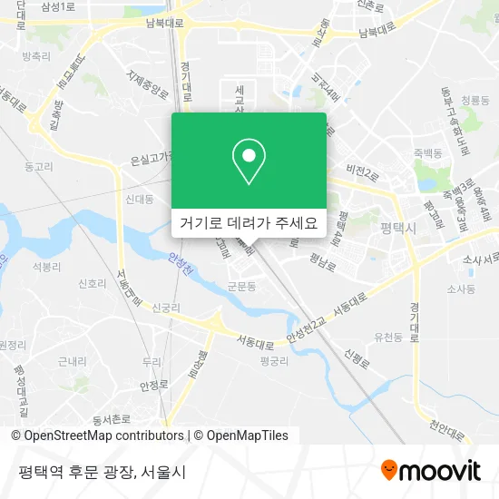 평택역 후문 광장 지도