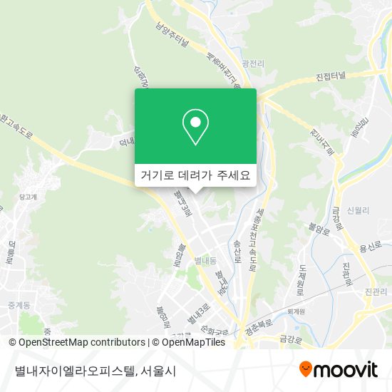 별내자이엘라오피스텔 지도