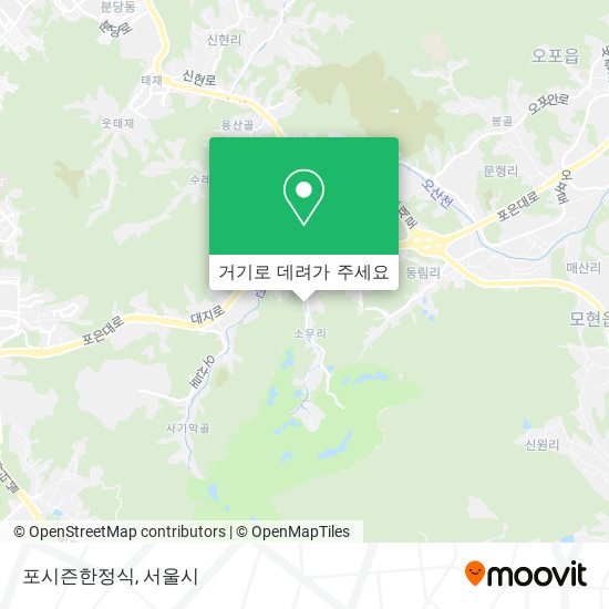 포시즌한정식 지도