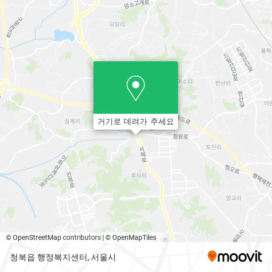 청북읍 행정복지센터 지도