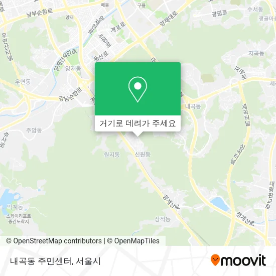 내곡동 주민센터 지도