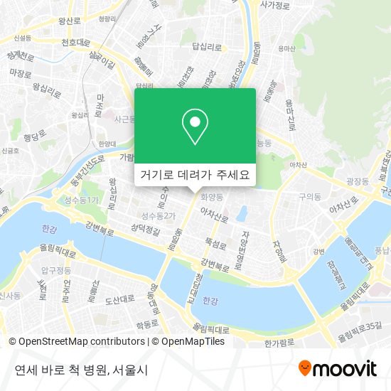 연세 바로 척 병원 지도