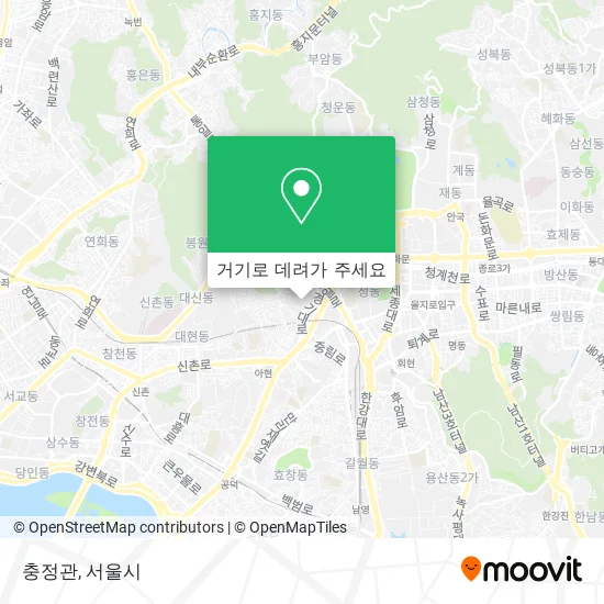 충정관 지도