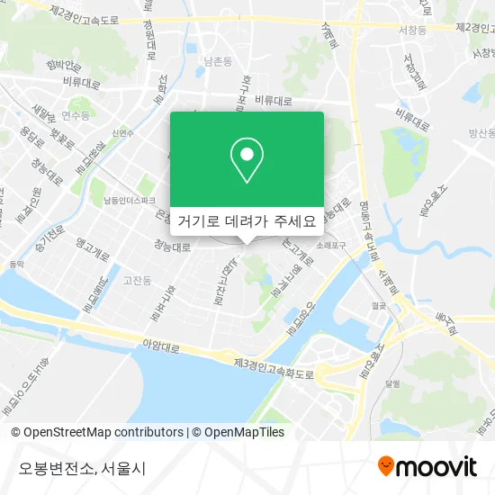 오봉변전소 지도
