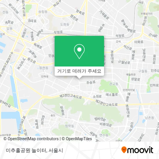 미추홀공원 놀이터 지도
