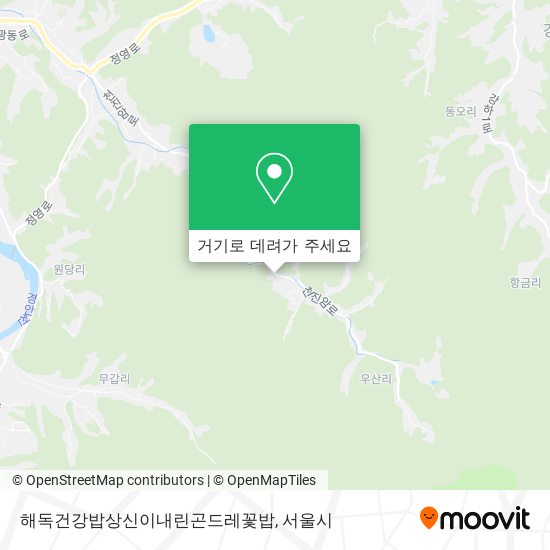 해독건강밥상신이내린곤드레꽃밥 지도