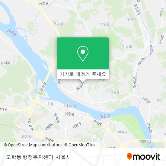 오학동 행정복지센터 지도