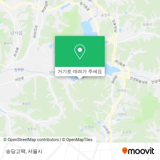 송담고택 지도