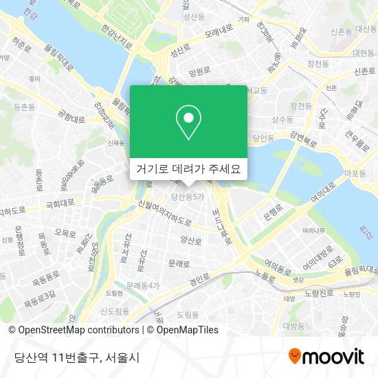 당산역 11번출구 지도