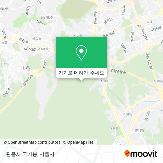 관음사 국기봉 지도