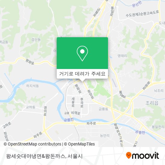 왕세숫대야냉면&왕돈까스 지도