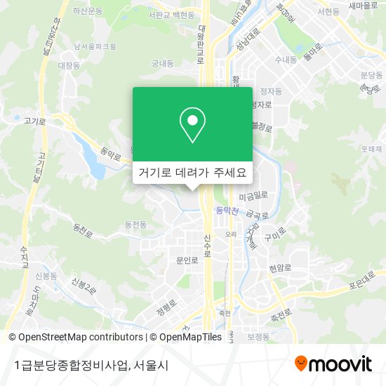 1급분당종합정비사업 지도