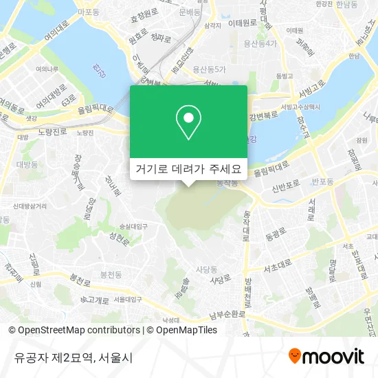 유공자 제2묘역 지도