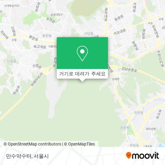 만수약수터 지도