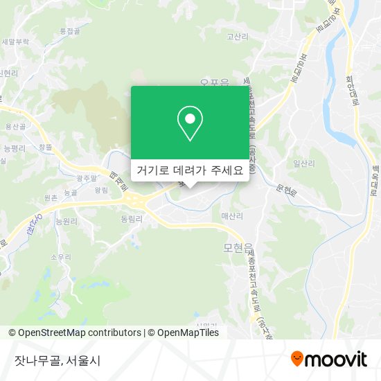 잣나무골 지도