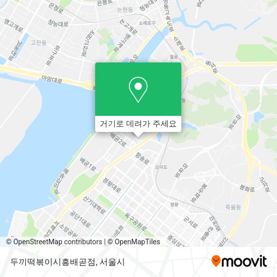 두끼떡볶이시흥배곧점 지도