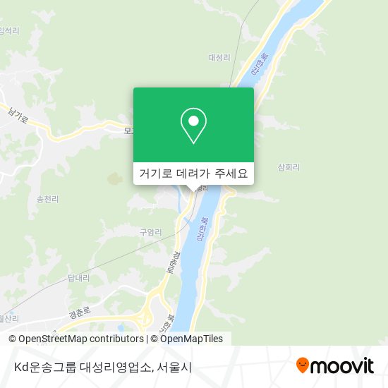 Kd운송그룹 대성리영업소 지도