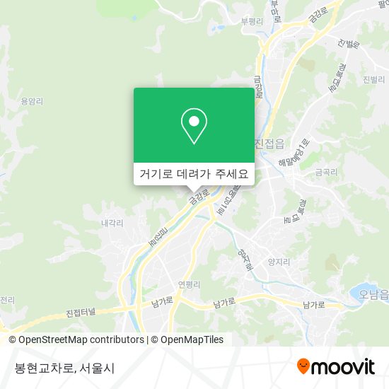 봉현교차로 지도