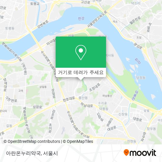 아란온누리약국 지도