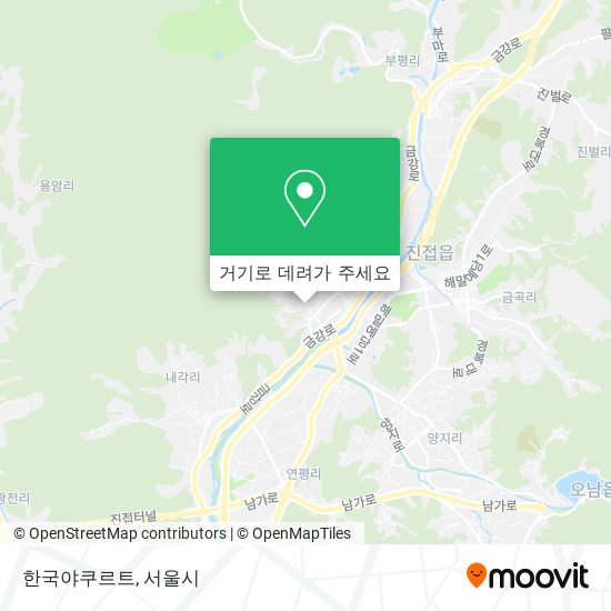 한국야쿠르트 지도