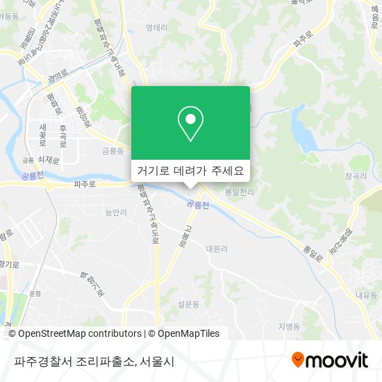 파주경찰서 조리파출소 지도