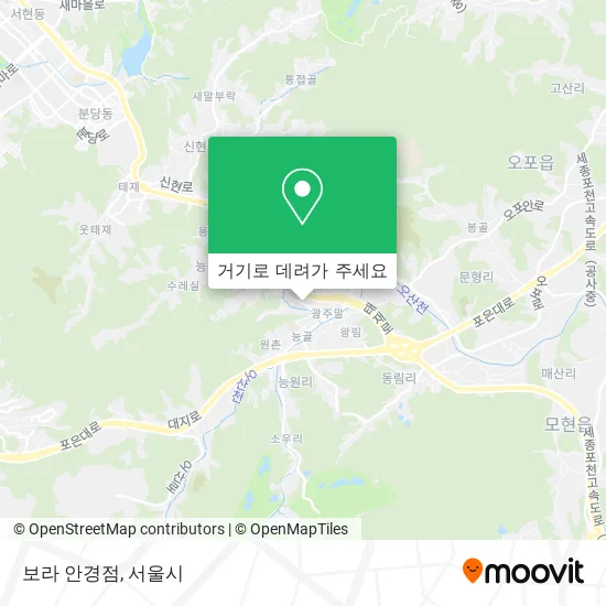 보라 안경점 지도