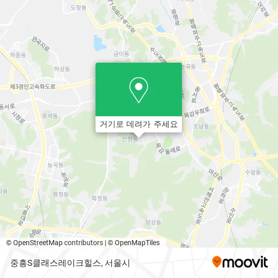 중흥S클래스레이크힐스 지도