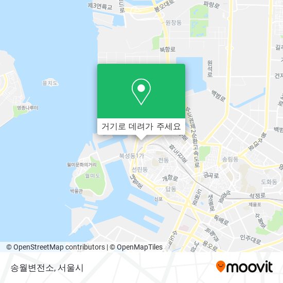 송월변전소 지도