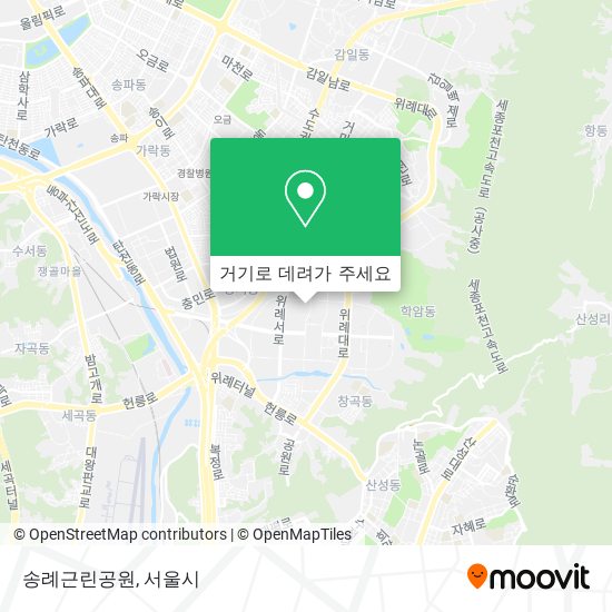 송례근린공원 지도