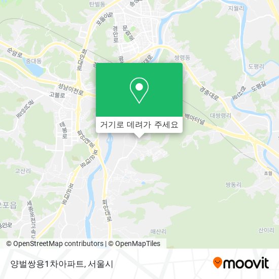 양벌쌍용1차아파트 지도