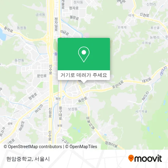 현암중학교 지도
