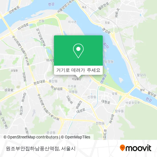 원조부안집하남풍산역점 지도