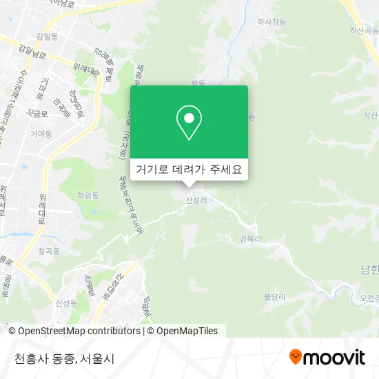 천흥사 동종 지도