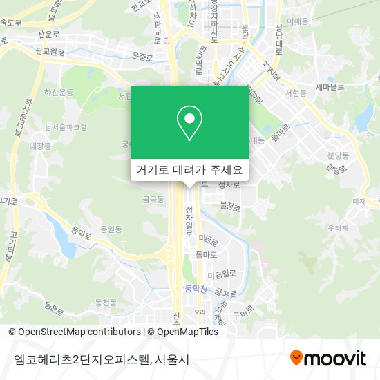 엠코헤리츠2단지오피스텔 지도