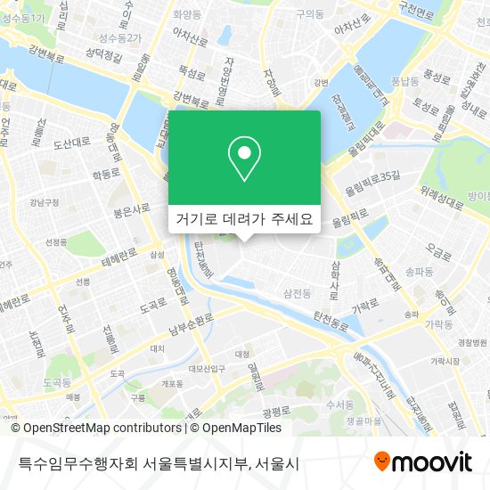 특수임무수행자회 서울특별시지부 지도