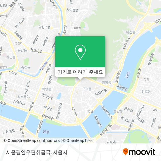 서울경안우편취급국 지도