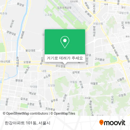 한강아파트 101동 지도