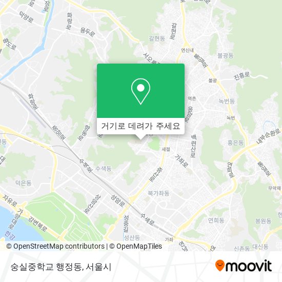 숭실중학교 행정동 지도