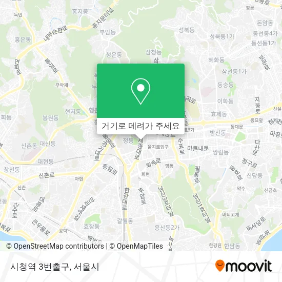 시청역 3번출구 지도