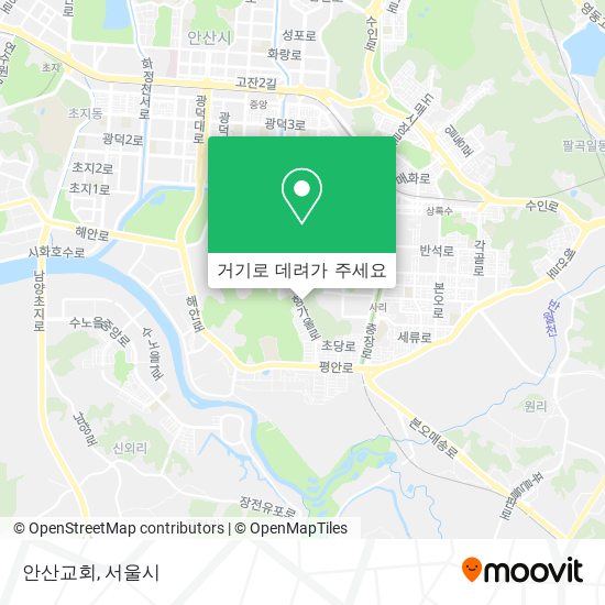 안산교회 지도