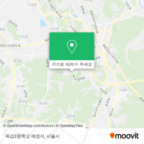 목감2중학교 예정지 지도